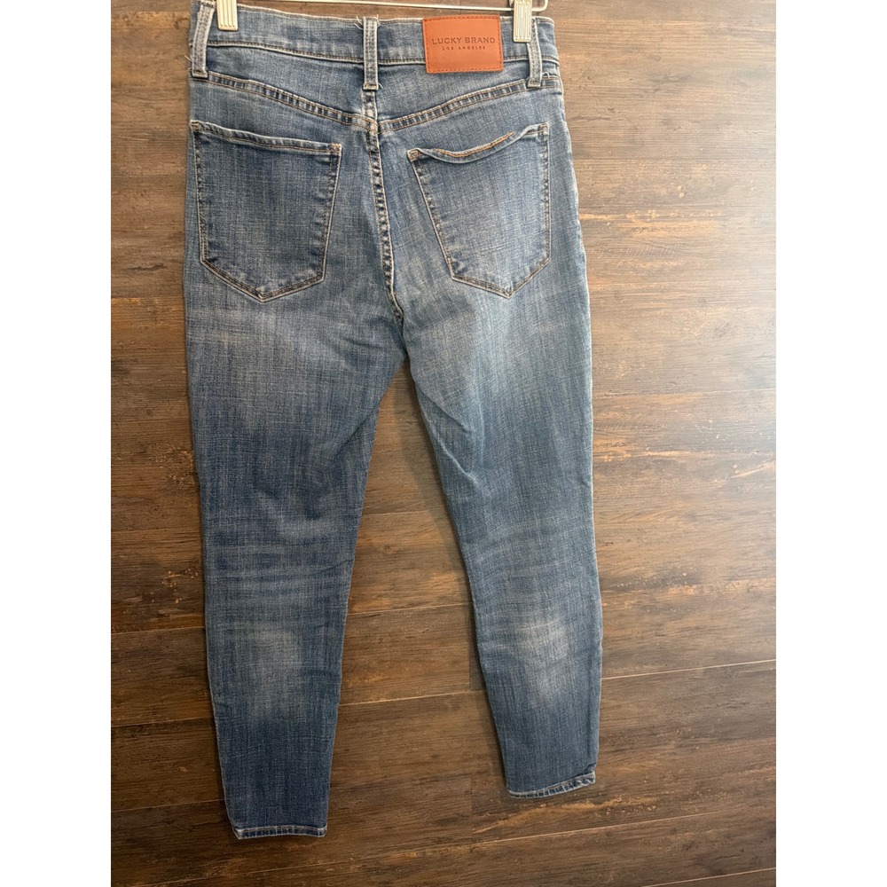Lucky Brand Bridgette High Rise Skinny Ankle Jeans Blue Button Fly 6/28A
